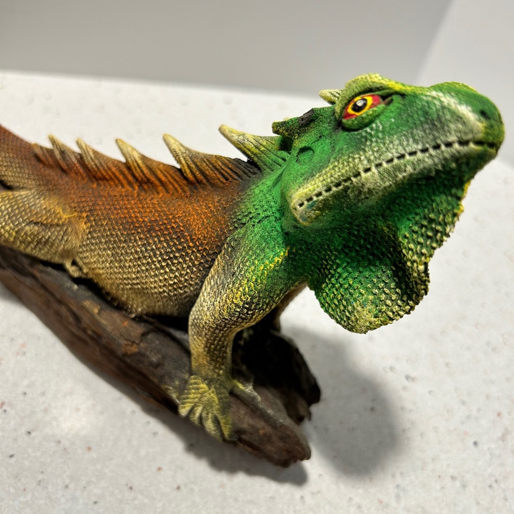 Green and Brown Reptile Figurine